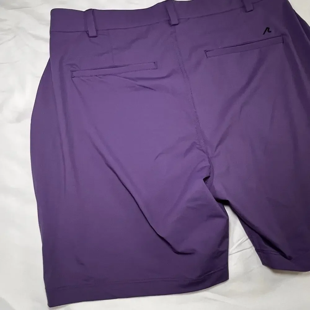 Redvanly Hanover Shorts Size L / 7” Loganberry Purple Pull On Golf Performance
